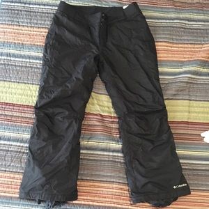 Columbia black snow pants. XL short